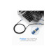 Кабель мультимедийный 3.5mm M to 3.5mm F 2.0m AV118 blue Ugreen (40675)
