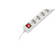 Сетевой удлинитель 2E 5XSchuko з вимикачем,5м, white (2E-U05ES15M5)