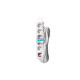 Сетевой удлинитель 2E 5XSchuko з вимикачем,5м, white (2E-U05ES15M5)