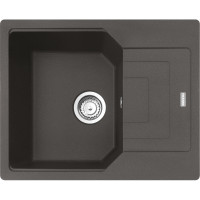 Franke Kitchen sink Urban, fragranite, rectang., with drainboard, 620х500х220mm, bowl - 1, built-in, UBG 611-62, gray slate (114.0716.708)