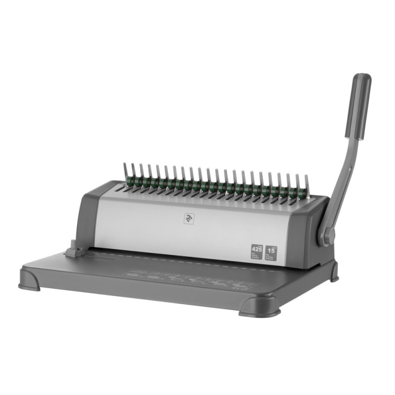 2E Plastic combs for the binder 19mm dark green 100pcs (2E-PL19-100DGR)