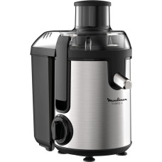 Moulinex centrifugal juicer Frutelia+, 400W, cake-0.95L, plastic, silver (JU420D10)