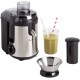 Moulinex centrifugal juicer Frutelia+, 400W, cake-0.95L, plastic, silver (JU420D10)