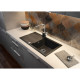 Deante Kitchen sink granite, rectang., with drainboard, 780х440х193mm, bowl - 1, over-mounted, metallic graphite (ZQJ_G113)