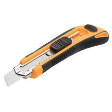 Tolsen segmented construction knife Ergo, 18mm, ABS plastic and thermoplastic rubber body, 170mm (30003)