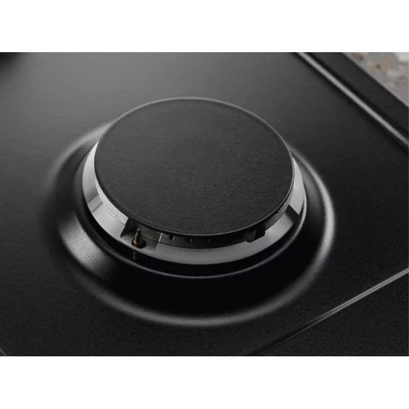 Electrolux Варильна поверхня Electrolux газова, 90см, чавун, чорний (KGS9536RN)