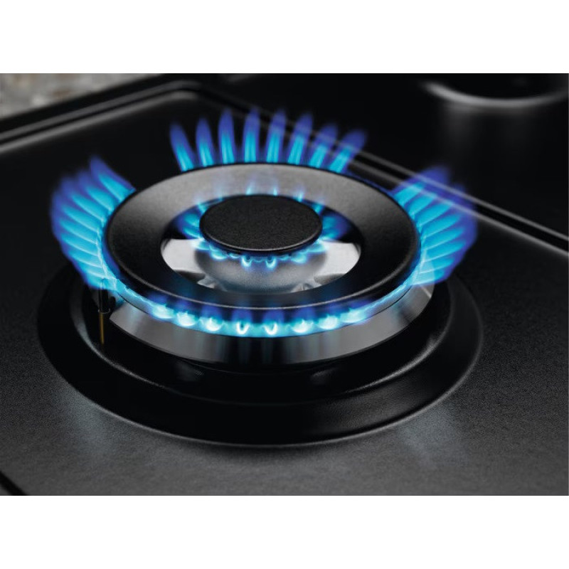 Electrolux Варильна поверхня Electrolux газова, 90см, чавун, чорний (KGS9536RN)
