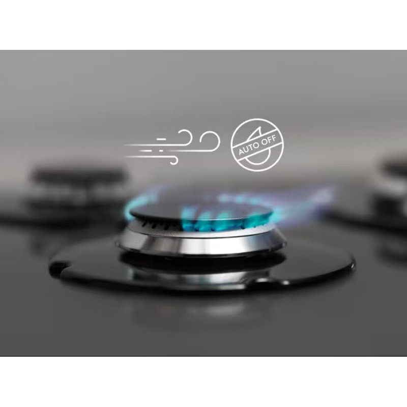 Electrolux Варильна поверхня Electrolux газова, 90см, чавун, чорний (KGS9536RN)