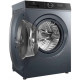 TCL WM front load, 8kg, 1400, A+++, 53cm, display, steam, invertor, grey (FP0834SA1UA)