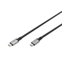 Digitus USB 4 connection cable, TypeC to TypeC, Al-Housing PP braid 8K@60Hz,4K@60Hz,PD3.1, 40Gbits/s, 1m, bl. (DB-300443-010-S)
