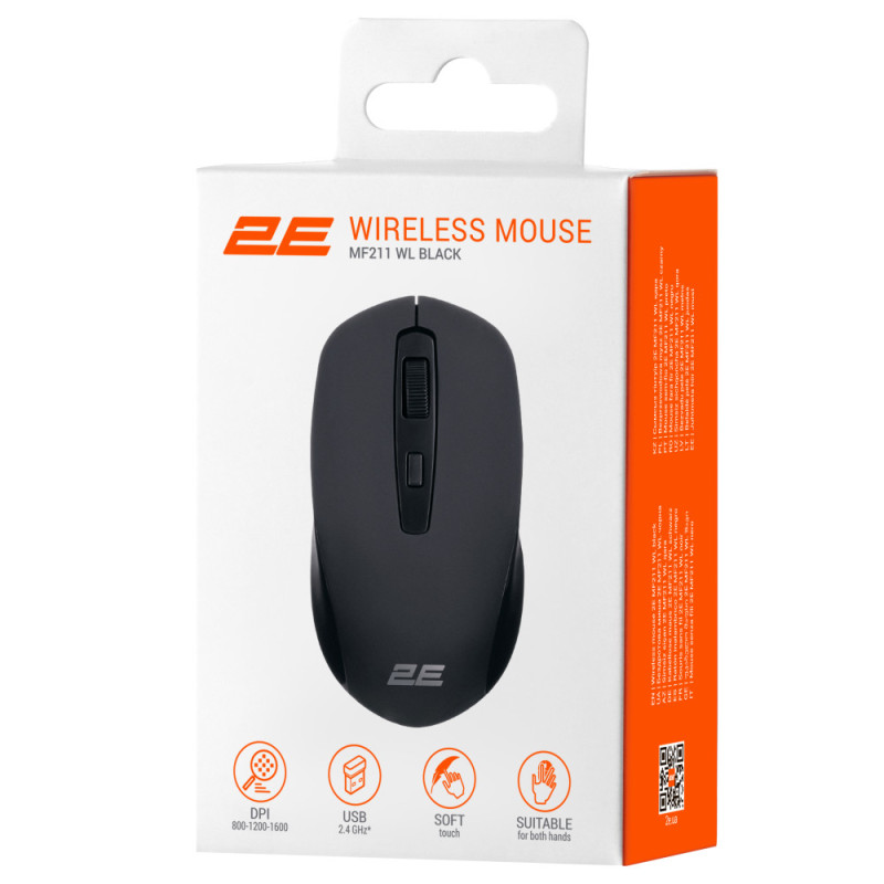 2E Mouse MF211, WL, black (2E-MF211WB)