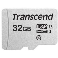 Transcend Карта памяти microSD 32GB C10 UHS-I R100/W20MB/s + SD (TS32GUSD300S-A)