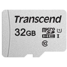 Transcend Карта памяти microSD 32GB C10 UHS-I R100/W20MB/s + SD (TS32GUSD300S-A)