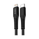 Дата кабель USB-C to Lightning 1.0m PD27W black Choetech (XCL-1030-BK)