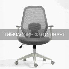 2E Крісло 2E OC110, тканина, фіксовані підлокітники, сірий (2E-OC110-GRAY)