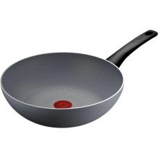 Tefal Halo wok frying pan, 28 cm, aluminum, bakelite, gray (C3121953)