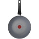Tefal Halo wok frying pan, 28 cm, aluminum, bakelite, gray (C3121953)