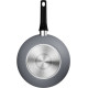 Tefal Halo wok frying pan, 28 cm, aluminum, bakelite, gray (C3121953)