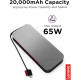 Lenovo Power Bank 20000 mAh, Go USB-C Laptop, Thunder Black (40ALLG2WWW)