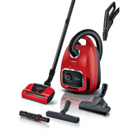 Bosch Пылесос мешковый, 700Вт, мешок-4л, НЕРА13, турбощётка, красный (BGL6PET1)