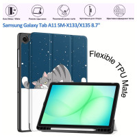 Чехол для планшета BeCover Flexible TPU Mate Samsung Galaxy Tab A11 SM-X133/X135 8.7" Good Night (715591)