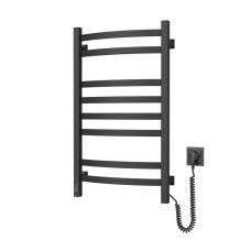 Navin electric towel warmer Avalon, 800x480x104mm, timer-regulator, steel, black moire, right connection (12-203053-4880)