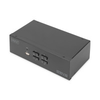 Digitus KVM-перемикач DIGITUS Desktop HDMI, 4 Port, Dual Display, 4K (DS-12883)