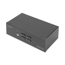 Digitus KVM-перемикач DIGITUS Desktop HDMI, 4 Port, Dual Display, 4K (DS-12883)