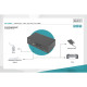 Digitus KVM-перемикач DIGITUS Desktop HDMI, 4 Port, Dual Display, 4K (DS-12883)