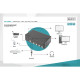 Digitus KVM-перемикач DIGITUS Desktop HDMI, 4 Port, Dual Display, 4K (DS-12883)