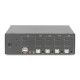 Digitus KVM-перемикач DIGITUS Desktop HDMI, 4 Port, Dual Display, 4K (DS-12883)