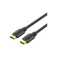 Кабель мультимедийный HDMI M to HDMI M 10.0m 4K30Hz cotton braided black Vention (ALLBL)