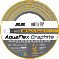 2E Garden hose AquaFlex Graphite 1/2  20m 4 layers 20bar -10+50°C (2E-GHC12C20)