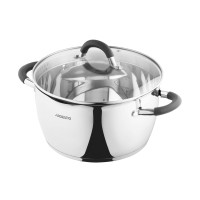 ARDESTO Casserole Gemini, glass lid, 5.5 l, stainless steel (AR1955GS)