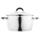 ARDESTO Casserole Gemini, glass lid, 5.5 l, stainless steel (AR1955GS)