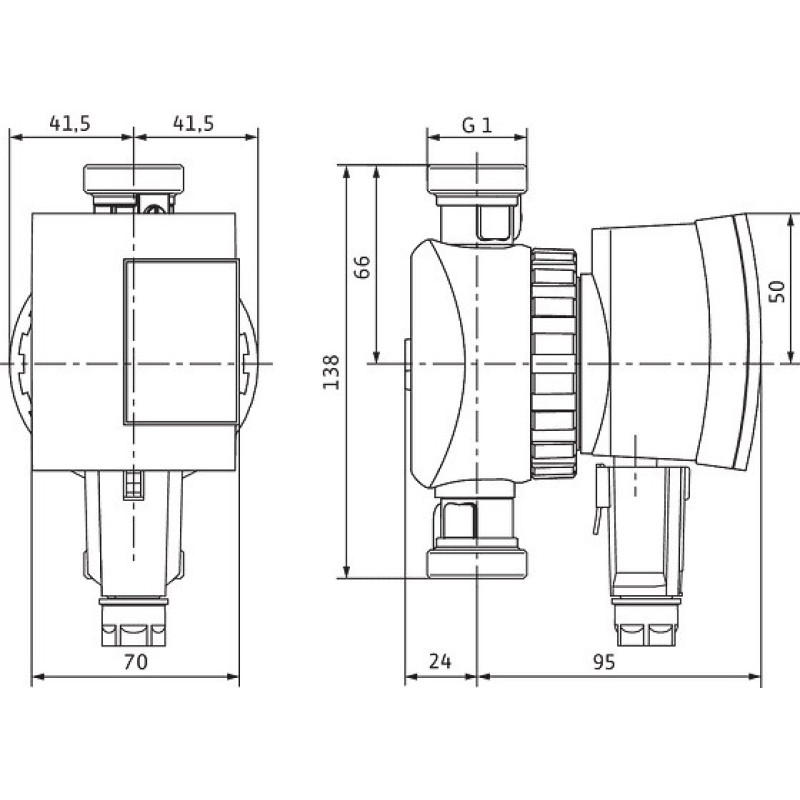 Wilo Circulation pump Star-Z Nova A, G 1, 10 bar, 138mm, 5W, 230V (4132761)