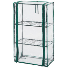 Neo Tools Folding greenhouse 195x143x143, 4 shelves, PE film 135g, green (15-910)