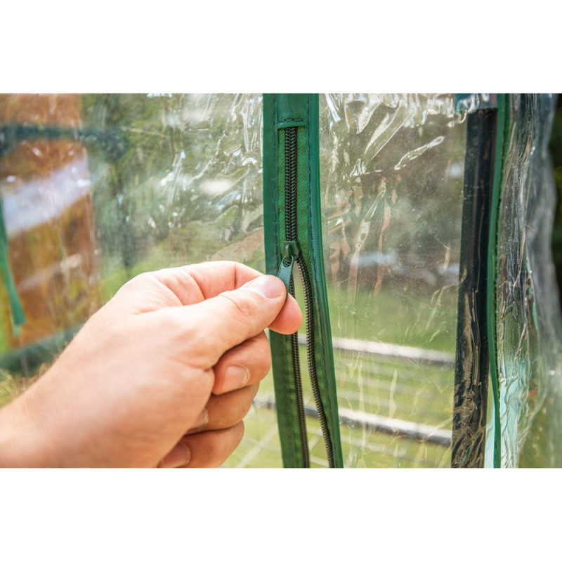 Neo Tools Folding greenhouse 195x143x143, 4 shelves, PE film 135g, green (15-910)