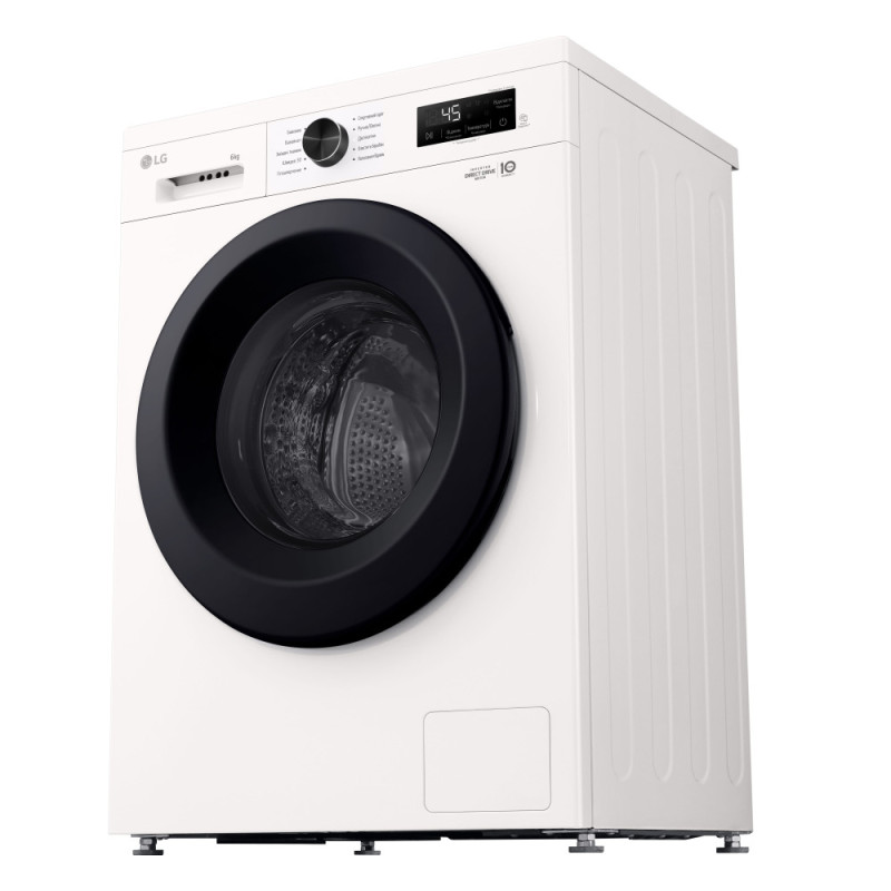 LG Стиральная машина, фронтальная, 6 кг, A+++, белый (F2Y1NS6W)