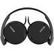 Sony MDR-ZX110 Headphones On-ear 3.5 mini-jack Black (MDRZX110B.AE)
