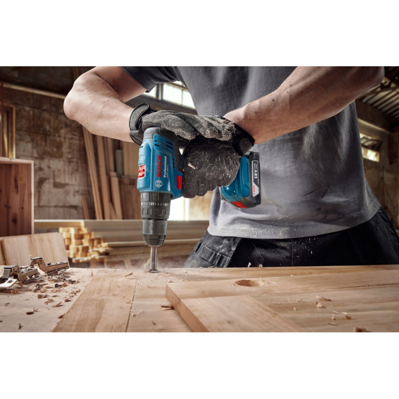 Bosch Cordless impact drill GSB 183-LI 18V 1x2A h 21-56Nm 374-1815rpm case 1.2kg (0.601.9K9.101)