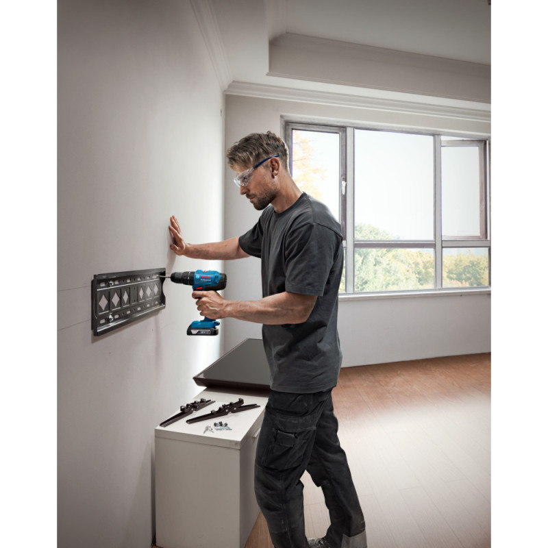 Bosch Cordless impact drill GSB 183-LI 18V 1x2A h 21-56Nm 374-1815rpm case 1.2kg (0.601.9K9.101)