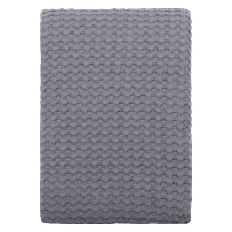 ARDESTO Pique blanket 220x230cm, 100% cotton, grey (ART0822PG)
