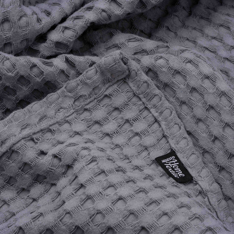 ARDESTO Pique blanket 220x230cm, 100% cotton, grey (ART0822PG)