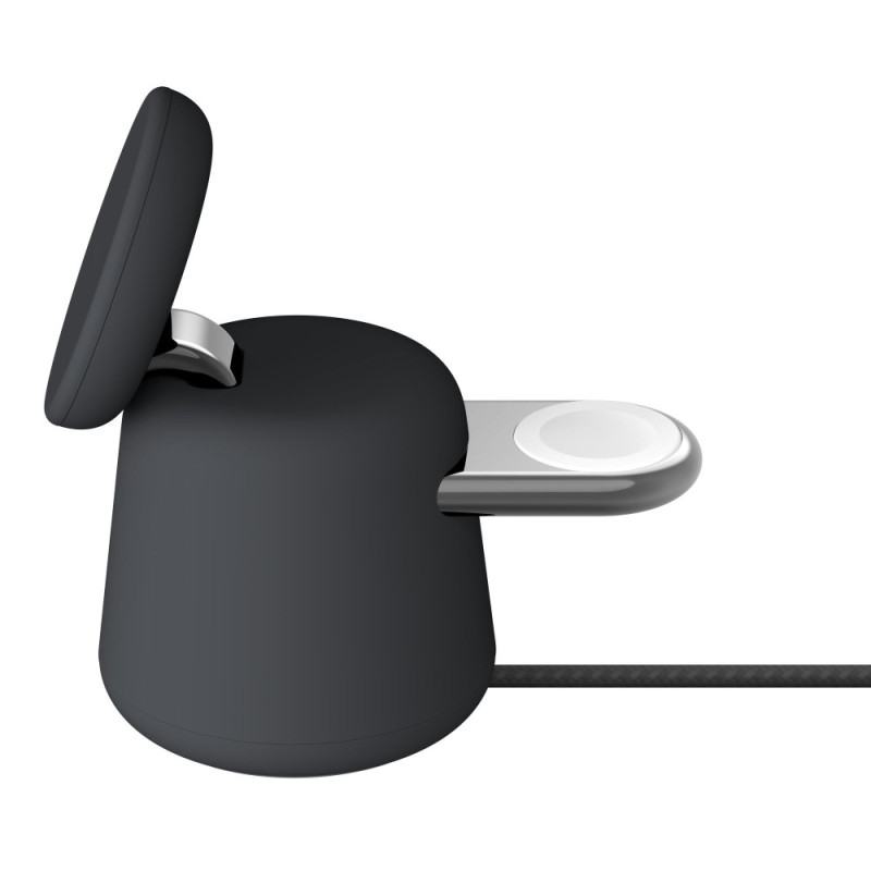 Belkin MagSafe 2-in-1 Wireless iPhone/Watch/AirPods, Charcoal Mass (WIZ020VFH36)
