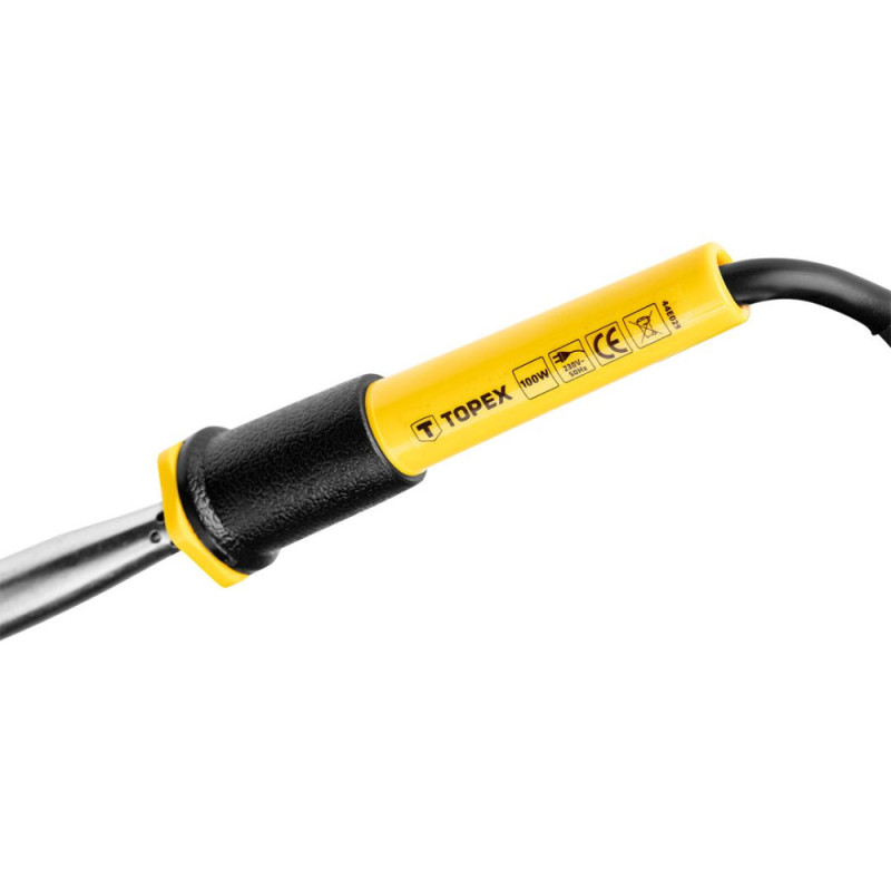 Topex electric soldering iron, 100W, 300°C, nickel-plated copper (44E029)