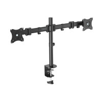 Digitus Кріплення Dual Monitor Clamp, 15-27", з нахилом, поворотом (DA-90349)