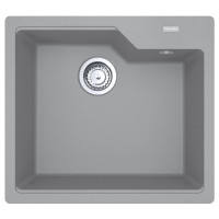 Franke Kitchen Sink Urban fragranite, rectang., no drainboard, 560х500х230mm, bowl - 1, over-mounted, gray stone (114.0701.788)