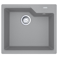 Franke Kitchen Sink Urban fragranite, rectang., no drainboard, 560х500х230mm, bowl - 1, over-mounted, gray stone (114.0701.788)