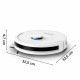 Rowenta robot VC X-Plorer Serie 90 +, 6000ПаW, h=9.7cm, wet cleaning, bag-0.26L, dust cont -0.29L, battery operation up to 270min, white (RR8797WH)
